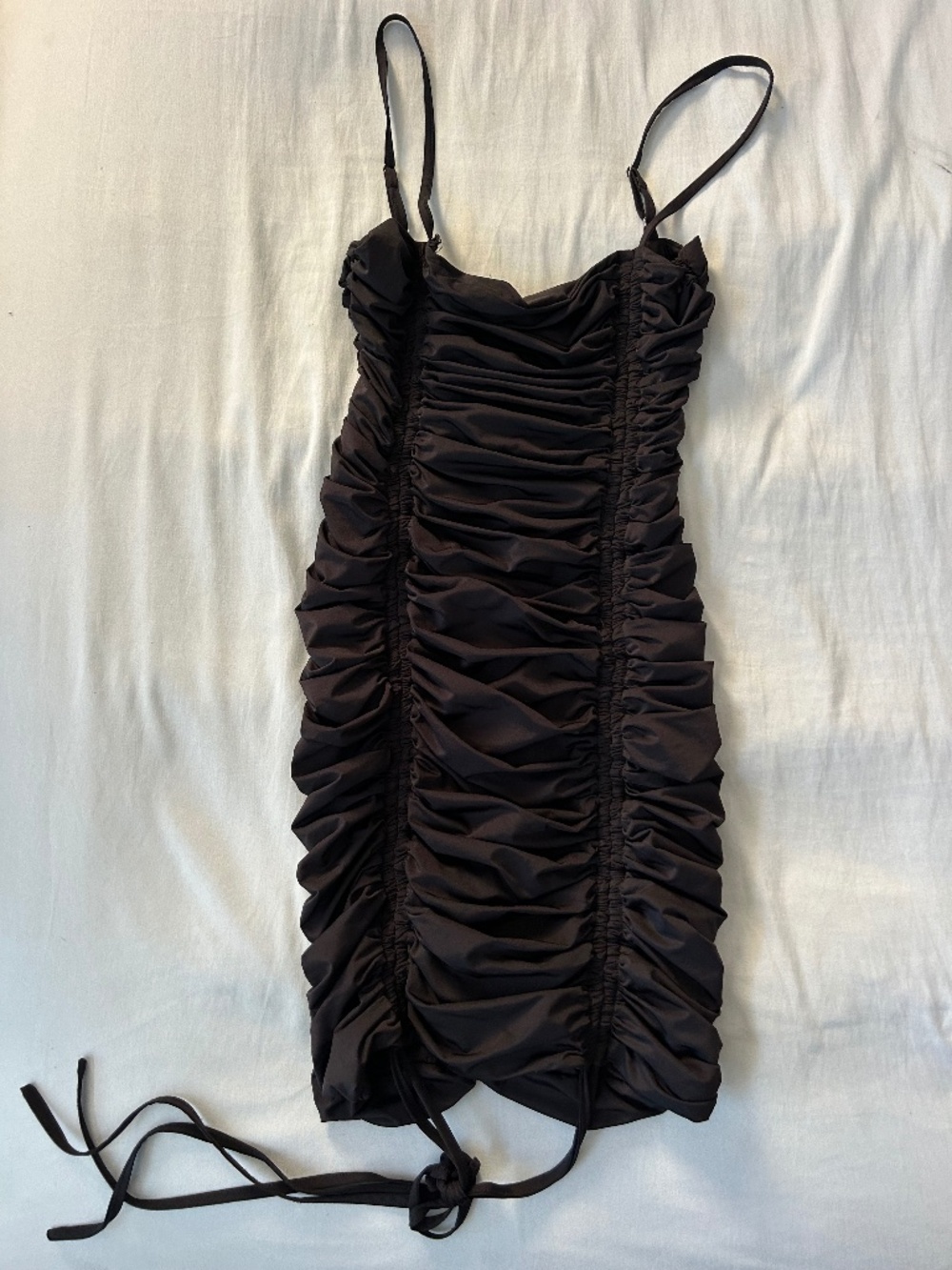 Tiger Mist ruched mini dresses
